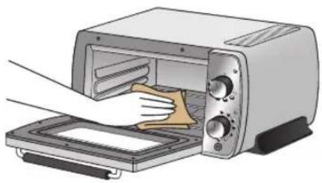 DELONGHI Distinta Perla EOI408J - 【庫内】くず受けを取り付けたままお手入れしてください。 - 1