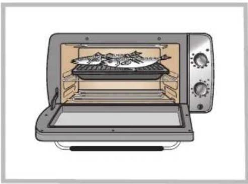 DELONGHI Distinta Perla EOI408J - グリルで焼く - 2