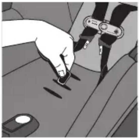 Evenflo SecureMax - Changing the Crotch Strap Position (cont.) - 2