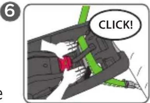 Evenflo SecureMax - Installing the Base with the Vehicle Seat Belt/Shoulder Belt (cont.) - 4