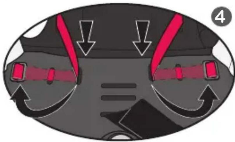 Evenflo SecureMax - Changing the Waist Strap Position (cont.) - 1