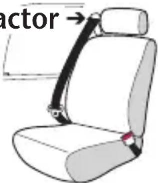 Evenflo SecureMax - Vehicle Seat Belt Warnings - 1