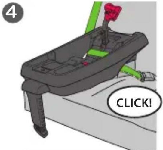 Evenflo SecureMax - Installing the Base with the Vehicle Seat Belt/Shoulder Belt (cont.) - 2