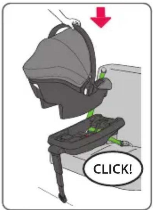 Evenflo SecureMax - Installing the Base with the Vehicle Seat Belt/Shoulder Belt (cont.) - 3