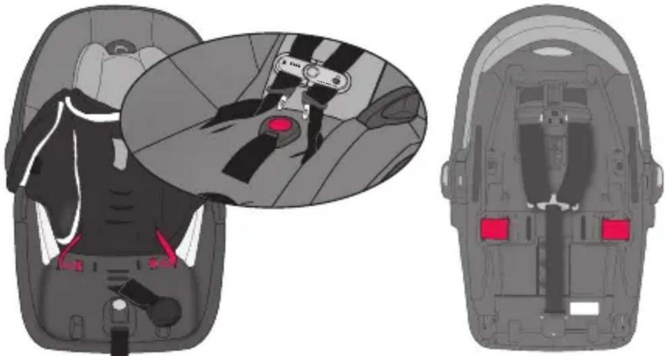 Evenflo SecureMax - Changing the Waist Strap Position (cont.) - 2