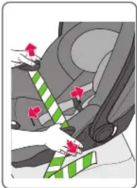Evenflo SecureMax - Installing the Carrier with the Vehicle Seat Belt (cont.) - 3
