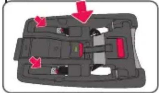 Evenflo SecureMax - Installing the Base with the Vehicle Seat Belt - 3