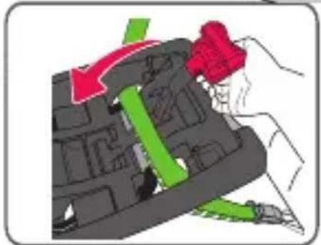 Evenflo SecureMax - Installing the Base with the Vehicle Seat Belt/Shoulder Belt (cont.) - 3