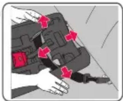 Evenflo SecureMax - Installing the Base with the Lower Anchor Connector Assembly (cont.) - 4