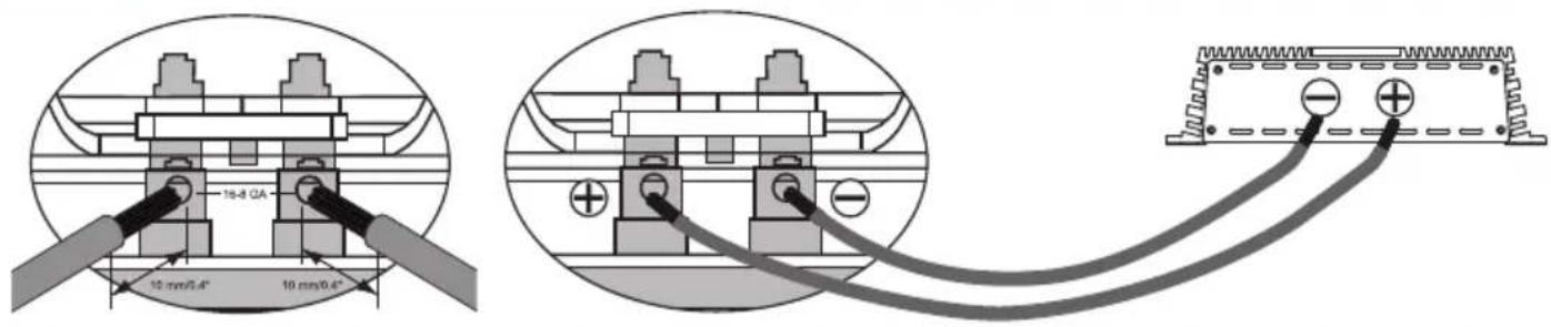 16-8 GA 10 mm/0.4" 10 mm/0.4"