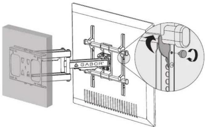 Gabor FSM-L - Mounting the Display on the Wall Bracket - 4