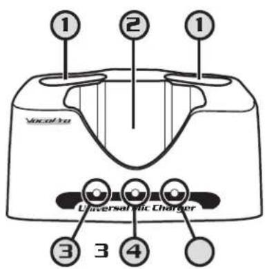 VACOLTA Universal Charger 1 2 1 3 3 4