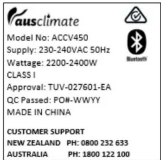 Ausclimate Smart ACCV450 - General Care and Safety Guide - 1