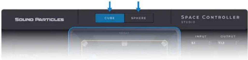 SOUND PARTICLES CUBE SPHERE SPACE CONTROLLER STUDIO INPUT OUTPUT 51 7.12