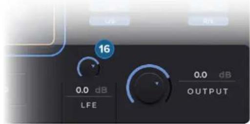 LFE R/L 16 0.0 dB LFE 0.0 dB OUTPUT