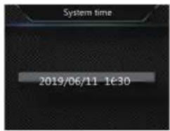 System time 2019/06/11 1:30