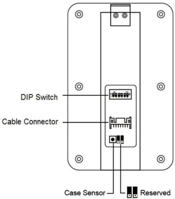 DIP Switch Cable Connector Case Sensor Reserved