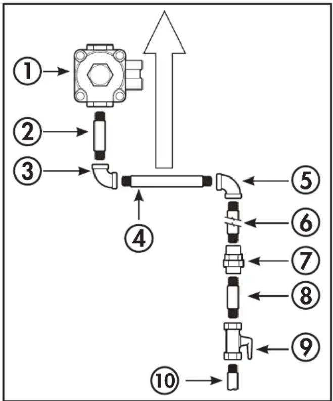DANBY DR203BSSGLP - RIGID CONNECTOR HOOKUP EXAMPLE - 1