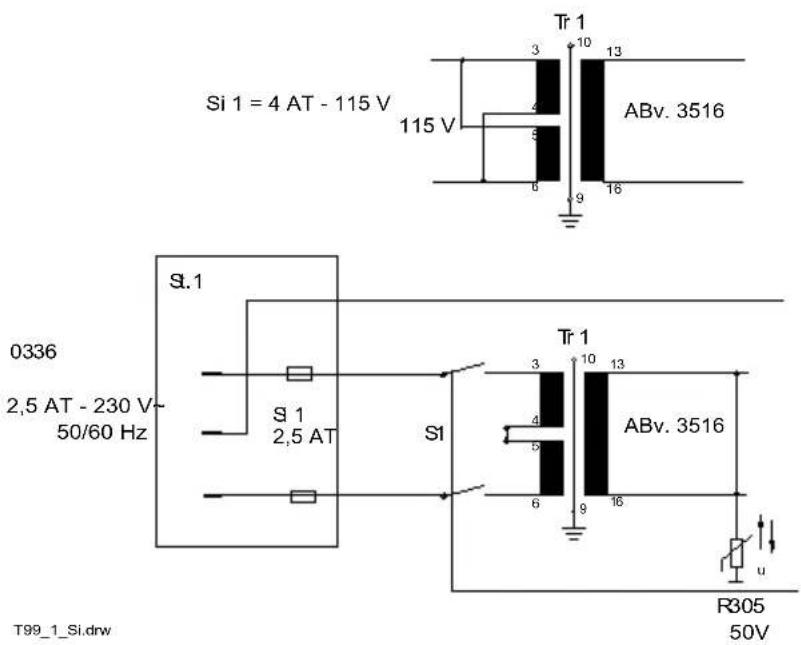 Megger T99/1 - Power supply - 2