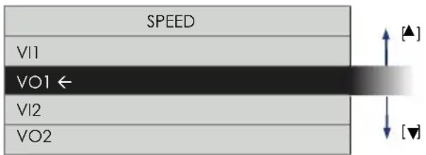 SPEED VI1 VO1 ← VI2 VO2