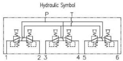 Hydraulic Symbol P T 1 2 3 4 5 6