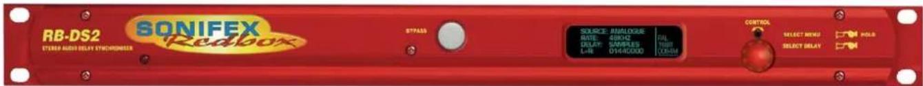 RB-DS2 STRAW AUDIO DELAY Synchronizer SONIFEX Reabox STPASS SOURCE: ANALOGUE RATE: 480Hz SIZE: 5000000000000000000000000000000000000000000000000000000000000000000000000000000 CONTROL SELECT MENU SELECT DELAY HOLD