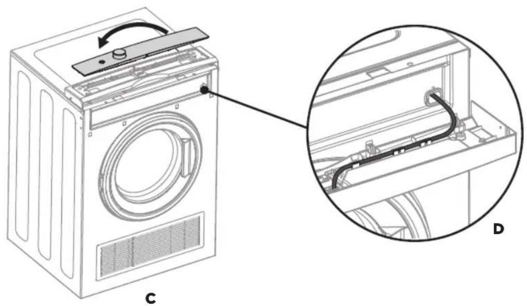 Fisher & Paykel DE5060G1 - Inverting the panel - 3