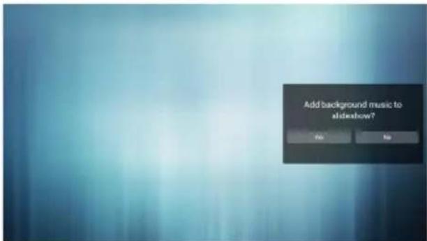 Add background music to alsideshow? No No