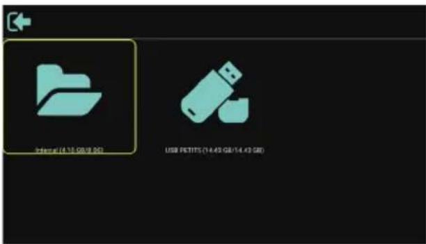 Internal (4.15 GB/8.26) USB PETITS (14.43 GB/14.43 GB)