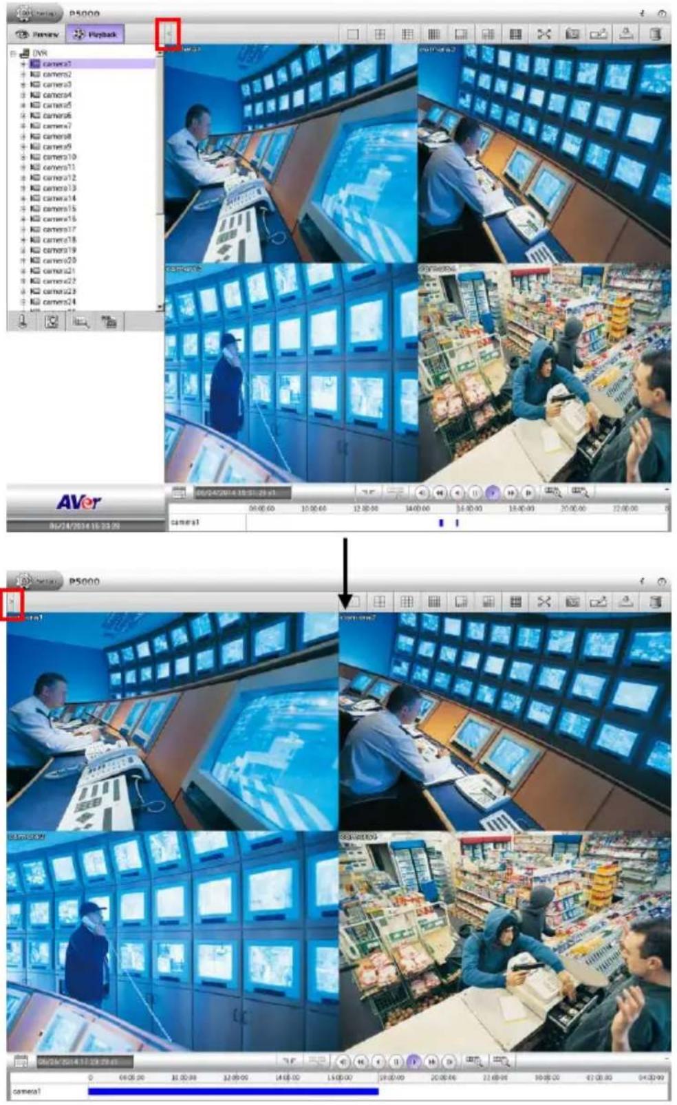 PS000 Preview Playback AVR camera1 camera2 camera3 camera4 camera5 camera6 camera7 camera8 camera9 camera10 camera11 camera12 camera13 camera14 camera15 camera16 camera17 camera18 camera19 camera20 camera21 camera22 camera23 camera24 06/24/2014 10:31:29 v1 06:00:00 10:00:00 12:00:00 14:00:00 16:00:00 18:00:00 20:00:00 22:00:00 AVR AVR camera1 PS000 camera1 camera2 camera3 camera4 camera5 camera6 camera7 camera8 camera9 camera10 camera11 camera12 camera13 camera14 camera15 camera16 camera17 camera18 camera19 camera20 camera21 camera22 camera23 camera24