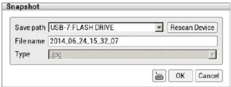 Snapshot Save path USB-7:FLASH DRIVE Rescan Device Filename 2014_06_24_15_32_07 Type.jpg OK Cancel
