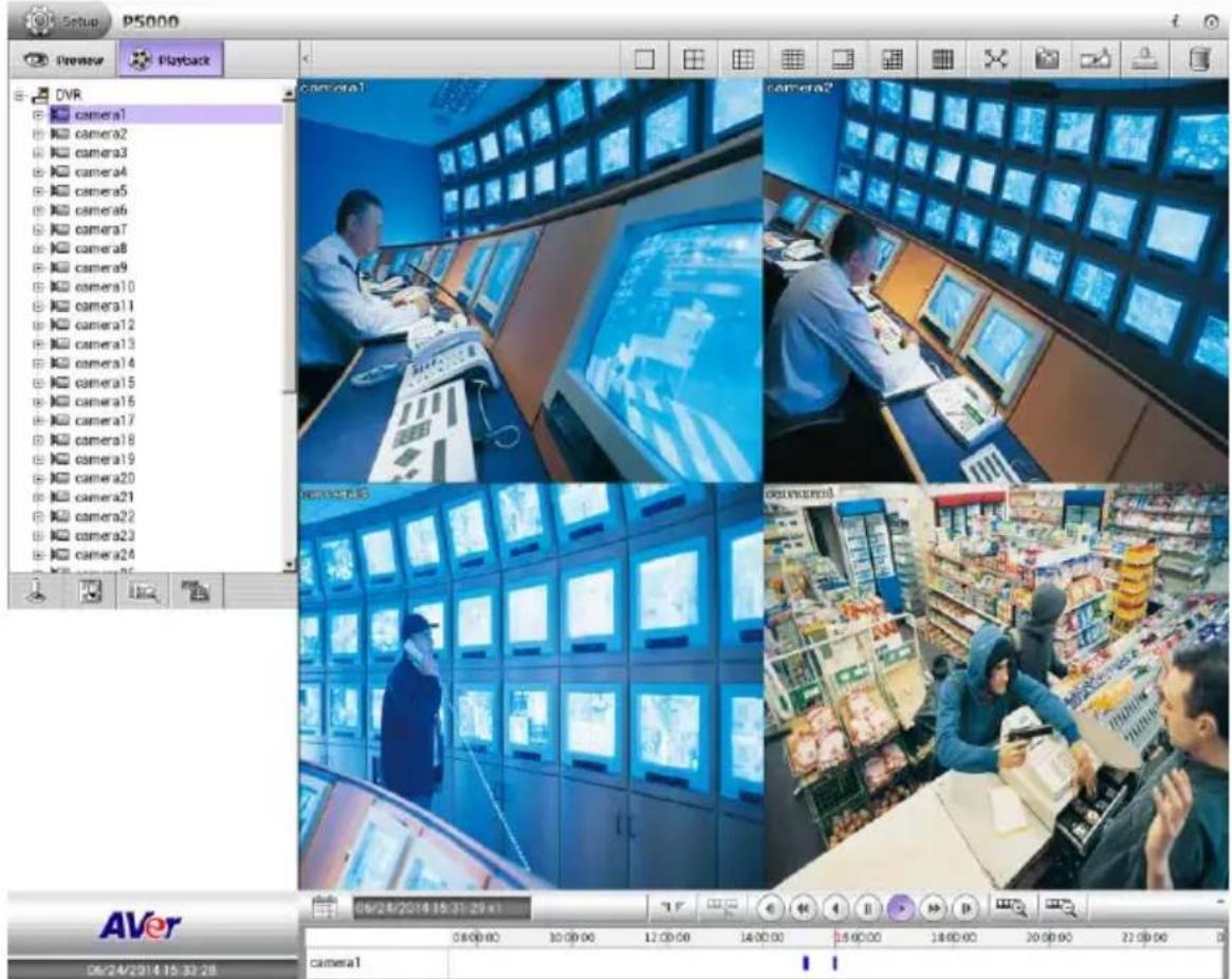 Setup P5000 Premier Playback DVR camera1 camera2 camera3 camera4 camera5 camera6 camera7 camera8 camera9 camera10 camera11 camera12 camera13 camera14 camera15 camera16 camera17 camera18 camera19 camera20 camera21 camera22 camera23 camera24 camera1 camera2 camera3 camera4 camera5 camera6 camera7 camera8 camera9 camera10 camera11 camera12 camera13 camera14 camera15 camera16 camera17 camera18 camera19 camera20 camera21 camera22 camera23 camera24 06/24/2014 15:31:29 x1 06:00:00 10:00:00 12:00:00 14:00:00 15:00:00 18:00:00 20:00:00 22:00:00 D camera1