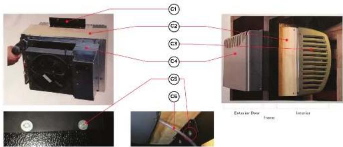C1 C2 C3 C4 C5 C6 Exterior Door Front Interior