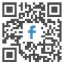 QR code with central Facebook logo, likely for mobile payment or social media linking