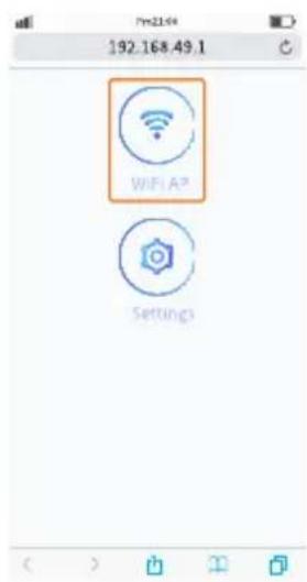 192.168.49.1 WiFi A® Settings