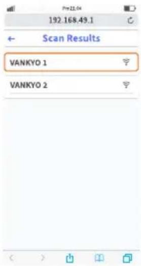 Scan Results VANKYO 1 VANKYO 2