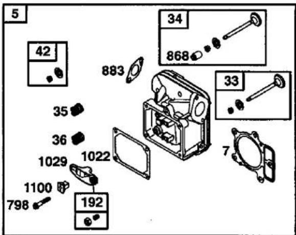 Craftsman 917.275685 - BRIGGS ENGINE-MODEL NUMBER 445677 TYPE NUMBER 0413-E1 - 1