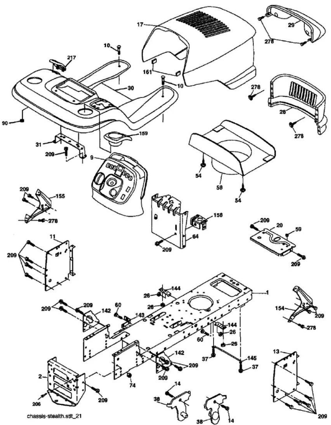 Craftsman 917.275685 - CHASSIS AND ENCLOSURES - 1