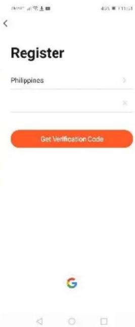 Register Philippines Get Verification Code