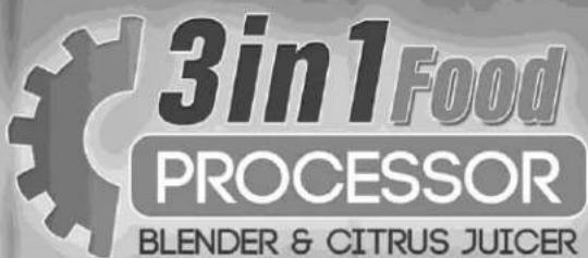 3in1Food PROCESSOR BLENDER & CITRUS JUICER
