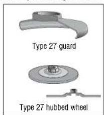Type 27 guard Type 27 hubbed wheel