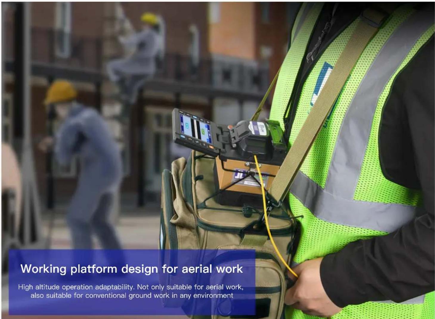 Working platform design for aerial work High altitude operation adaptability. Not only suitable for aerial work, also suitable for conventional ground work in any environment