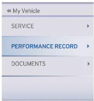 My Vehicle SERVICE PERFORMANCE RECORD DOCUMENTS