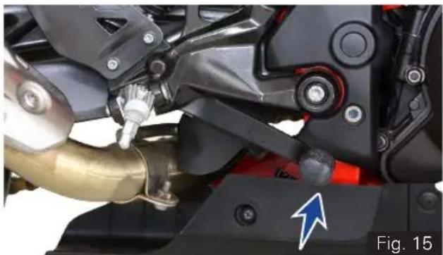 TVS Apache RR 310 BTO - Rear Brake Pedal (ref. Fig. 15) - 1