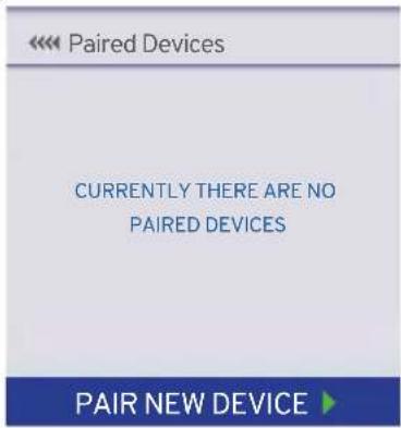 Paired Devices CURRENTLY THERE ARE NO PAIRED DEVICES PAIR NEW DEVICE