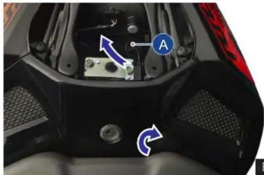 TVS Apache RR 310 BTO - To open the rider seat: - 2