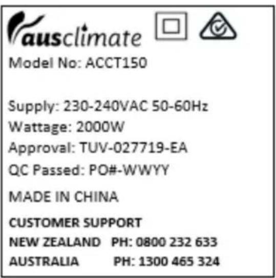 Ausclimate Smart Medium 2000W - Operating Your Heater - 1