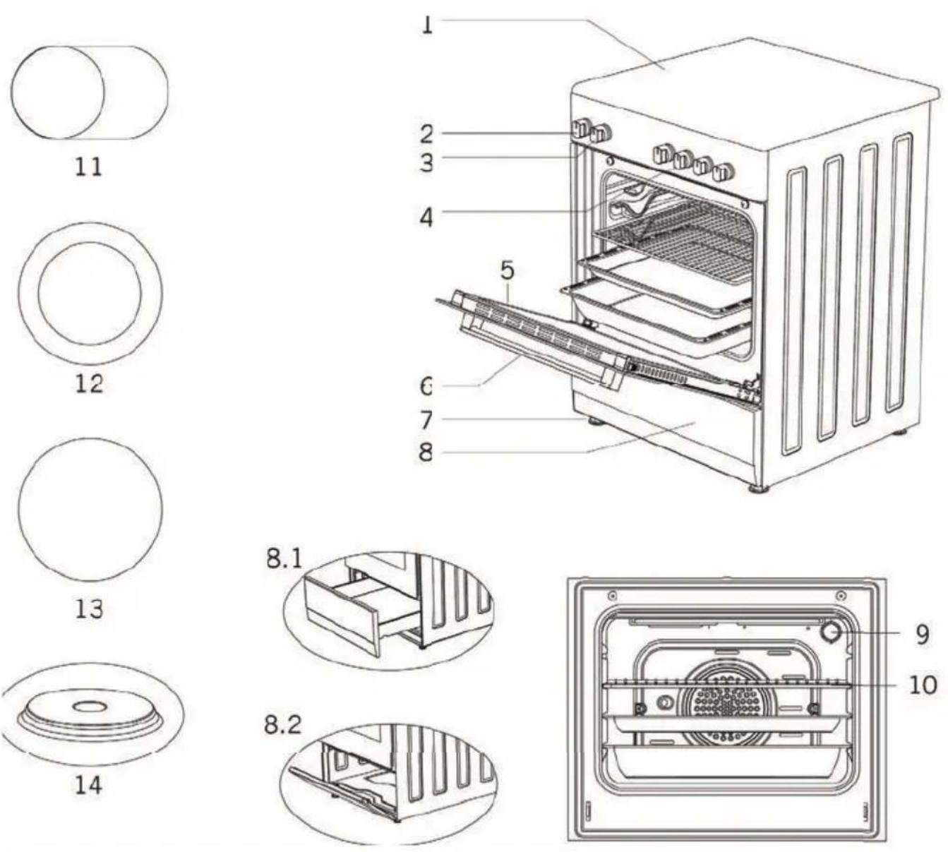 Tisira TFGM629XE - PRODUCT OVERVIEW - 1
