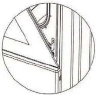 Technical line drawing of a mechanical assembly with no visible text or symbols