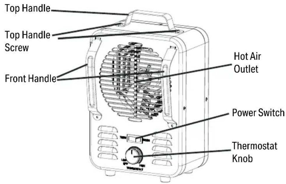 Perfect Aire 1PHF12 - PRODUCT DIAGRAM - 1